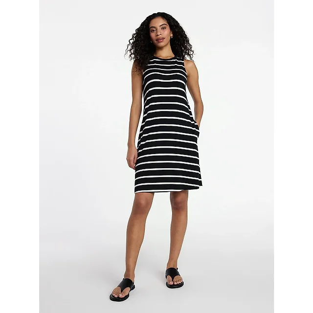 Sleeveless Knit Swing Dress