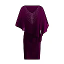 Chiffon V-Neck Evening Midi Dress