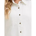 Denim Button-Down Midi Shirt Dress