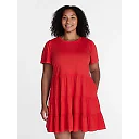 Short Sleeve Cotton Swing Dress