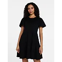 Short Sleeve Cotton Swing Dress