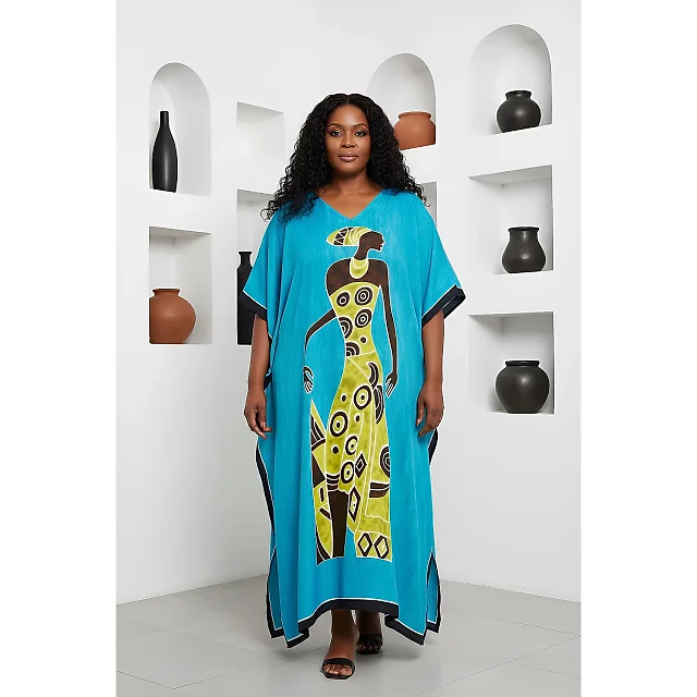 Long Kaftan Maxi Dress