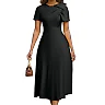 Short Sleeve A-Line Dress