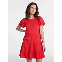 Short Sleeve Cotton Swing Dress